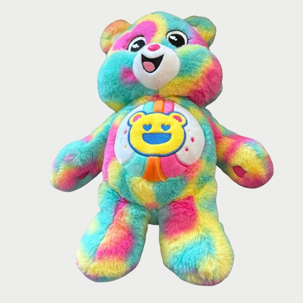 Good Vibes Care Bears Tie Die Plush 14" 💜 BOGO